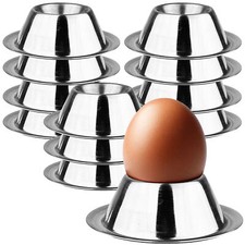 Eierbecher 12 Set Edelstahl