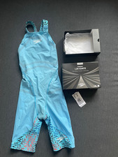 Mädchen Speedo Fastskin LZR Ignite Wettkampfanzug Blau/Rot  9-10 Gr. 134,140,146