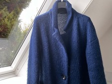 Damenmantel, gr. 40, Marc Aurel, blau mit alpaka