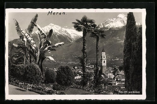 Ansichtskarte meran - ansichtskarte,