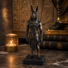Statue anubis schwarz gold - statue,