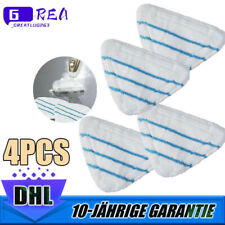 4x Für CLEANmaxx Ersatz Dampfbesen Premium Mikrofaser Bodentuch Dreiecksfuß