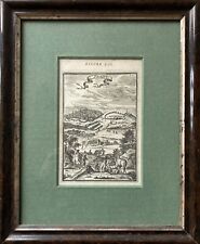 Kupferstich Prag  Praque im Bilderrahmen um 1680 Tschechien