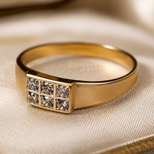585er gelbgold ring karat - gelbgold,
