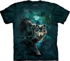 The Mountain Erwachsenen T-Shirt "Moon Wolves Collage"
