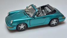 Porsche 911 Carrera 4 Cabriolet offen türkis grün metallic Anson 1:18