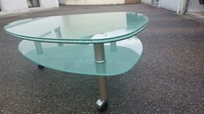 Wohnzimmer-Glastisch, gebraucht aber super!! Siehe Maßangaben!  Abholung!!!!!!!!