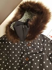 Blutsgeschwister Winterjacke " Love me Aviator jacket black superstars " Gr. XS