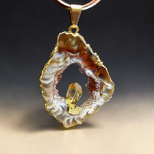 Achat Geode Anhänger mit