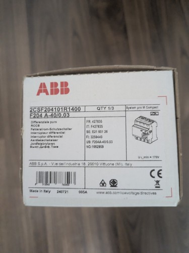 Abb rcd 204a 40a 30ma - 40a,