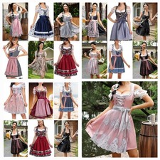 Oktoberfest Festkleid Midi Dirndl Damen Set Trachtenkleid Oktoberfest 50 Modelle