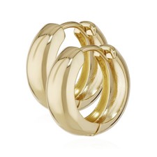 Paar 333 Gelbgold Klappcreolen