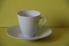 Hutschenreuther Apart Weiss Kaffeetasse mit Untertasse Tasse Untere Gedeck