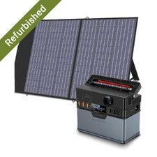ALLPOWERS 300W Tragbarer Powerstation mit Solarpanel 100W  Mobile Stromversorgun