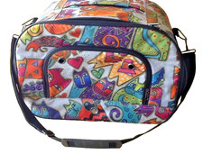 Katzentragetasche große Transporttasche Tragetasche Schultergurt für Katze Bunt