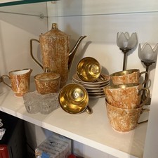 Goldenes Service Gold 6 Tassen