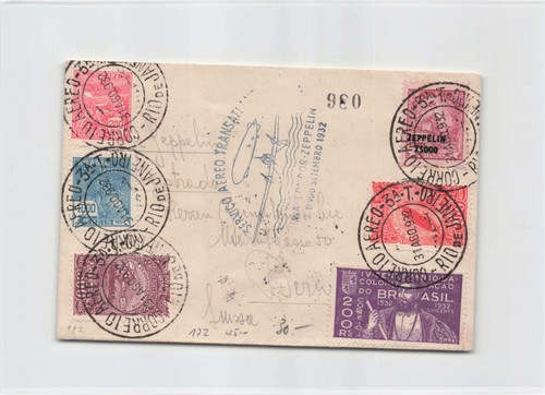 Zeppelinpost postkarte vom - postkarte,