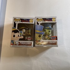 Funko Pop Disney Pinocchio #617 Pinocchio #980 Jiminy Cricket 2020 Fall Conv