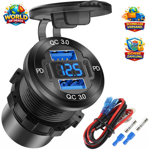 12v usb steckdose anschluss - usb,