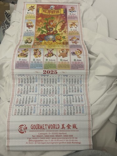 Chinesischer kalender 2025 - chinesischer,