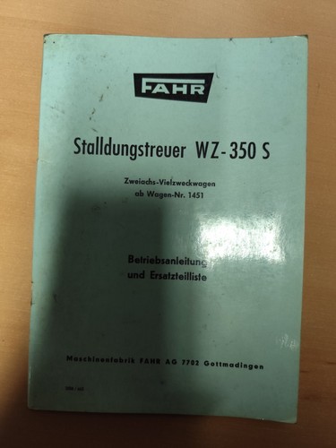 Fahr stalldungstreuer 350 - stalldungstreuer,