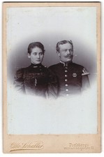 Fotografie Otto Schaller, Perleberg, Wittenbergerstr. 12, Dame und Musiker-Uffz 