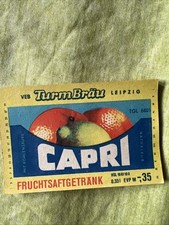 DDR Limonade Etikett VEB Turmbräu Leipzig 