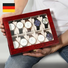 Uhrenbox Uhrenkoffer für 3/6/10/12 Uhren Uhrenkasten Uhrenschatulle Uhrentruhe