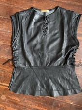 Tunika Leder Schwarz M LARP