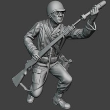 US Soldat + M7 Granatwerfer