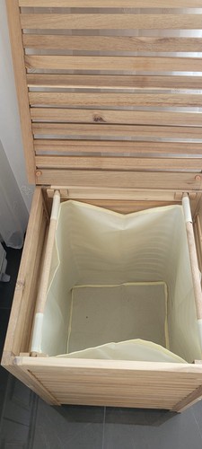 Holz wäschekorb rechteckig - holz,