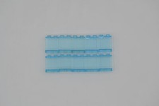LEGO 10 x Paneele geschlossen Trans-Light Blue Panel 1x2x2 Solid Studs 4864a