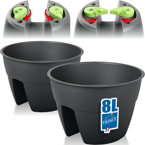 Blumentopf 6cm balkon - 2x,