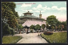 Hamburg-Neustadt, Cafe Dammtor-Pavillon, Ansichtskarte 