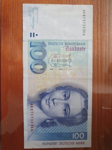 100 mark schein clara - d-mark,