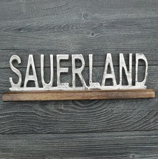 Sauerland Schriftzug aus Alu