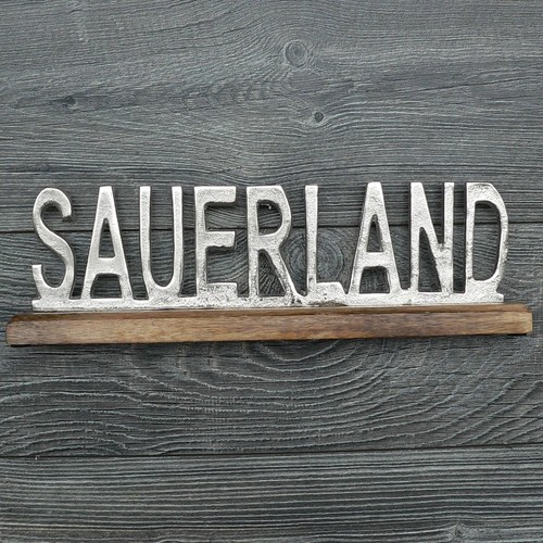 Sauerland schriftzug aus alu - sauerland,