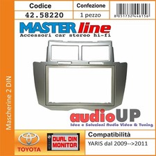 Radio blende din yaris 2009 - 2,