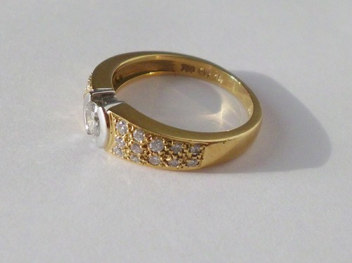 Damen brillantring 750er gold - damen,