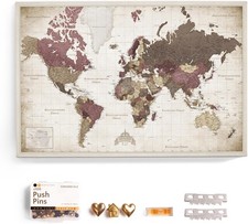 Weltkarte Pinnwand Kork