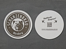 Schanzenbräu Nürnberg (Neuausgabe) - unfiltriert -   Bierdeckel NEU