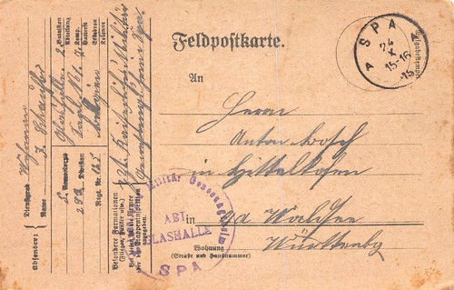 409823 feldpostkt 1 - 409823), wk