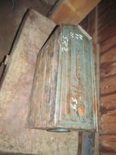 1959 grüne SCHÄFER LAGERKISTE METALLBOX METALLCONTAINER STAPELBOX 50x31x20 (sr2)