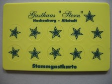Alte sparkarte rabattmarke - alte,