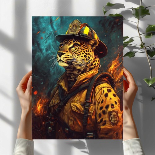 Leopard als feuerwehrmann - als,
