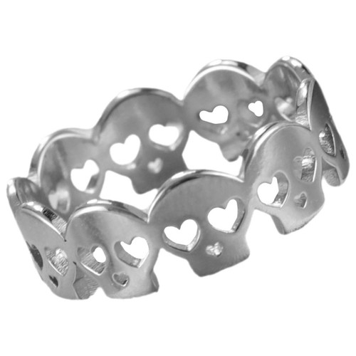 Gothic fingerring totenkopf - gothic,