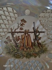 Porzellan Schale mit Jagdmotiv