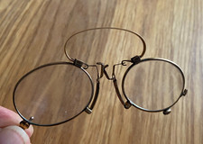 Vergoldete Vintage Brille