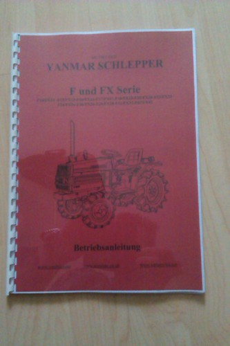 Bedienungsanleitung yanmar - bedienungsanleitung, f