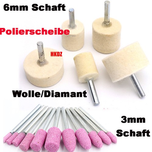 6mm schaft wolle diamant - 3/6mm,